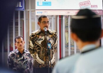 Kepala Kantor Wilayah Kementerian Hukum dan HAM Sulsel, Liberti Sitinjak saat memberi penguatan tupoksi di Rutan Bantaeng, Kamis (21/7/2022)
