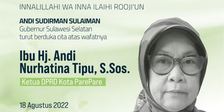 Ketua DPRD Kota Parepare Meninggal Dunia, Gubernur Andi Sudirman Sampaikan Bela Sungkawa