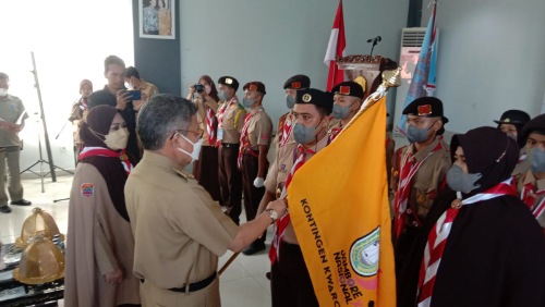 Lepas Kontingen Jamnas, Wali Kota Parepare Pesan Lahirkan Cerita dan Kebanggaan Lepas Kontingen Jamnas, Wali Kota Parepare Pesan Lahirkan Cerita dan Kebanggaan