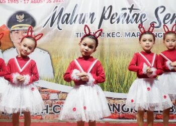 Murid PAUD Sidrap Unjuk Kebolehan di Ajang Pentas Seni Sambut HUT RI