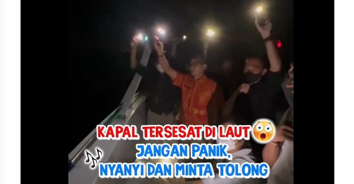 Kapal yang Ditumpangi Menteri Sandiaga Uno Kesasar, Warganet Mantaaap