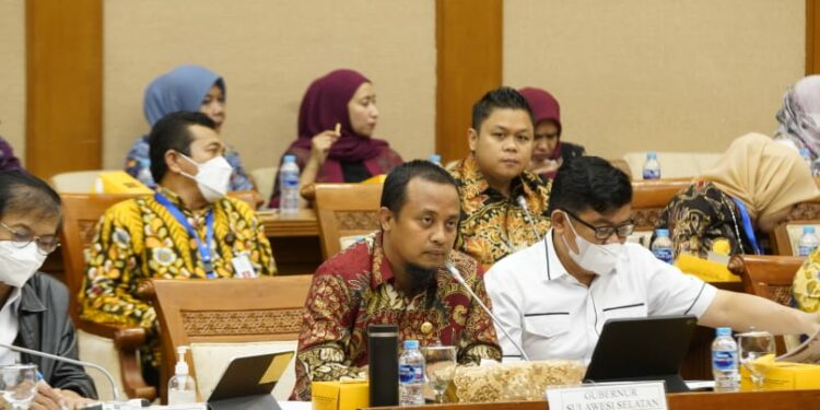 Gubernur Sulsel, Andi Sudirman Sulaiman di hadapan Komisi VII DPR RI sepakat tidak memperpanjang kontrak karya PT Vale Indonesia, Kamis (8/9/2022).