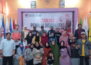 Sosialisasi, KPU Sidrap Ajak Pemilih Disabilitas Cek Aplikasi Peduli Hakmu