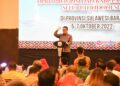 Pj Gubernur Sulbar, Akmal Malik dalam Rapat Koordinasi Nasional (Rakornas) Bapemperda DPRD Provinsi dan Kabupaten Kota seluruh Indonesia, di Grand Maleo Hotel Mamuju, Kamis (6/10/2022).