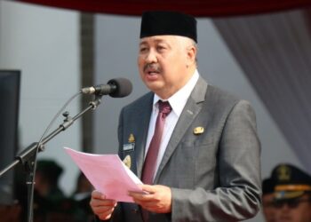 Upacara HUT TNI ke 77, Bupati Pinrang Bacakan Sambutan Panglima TNI