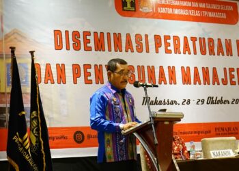 Kepala Kantor Wilayah Kementerian Hukum dan HAM Sulawesi Selatan (Kakanwil Kemenkumham Sulsel) Liberti Sitinjak