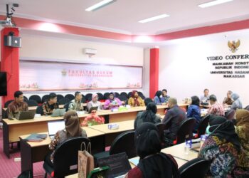 Tim Kejaksaan Agung Republik Indonesia (Kejagung RI) Menggelar Kunjungan Ke Fakultas Hukum Universitas Hasanuddin di Ruang Video Confrence, Jumat (25/11/2022).