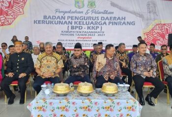 Lantik KKP Pasangkayu, Abdillah Natsir Harap Warga Pinrang Kompak