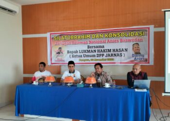 Konsolidasi DPD Jarnas Parepare, di Cafe Warna Warni, Jl. Jend Sudirman, Selasa (22/11/2022).