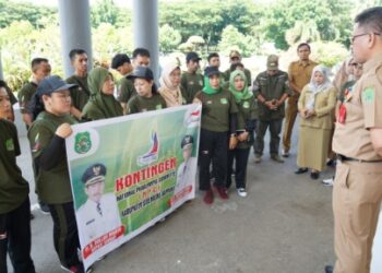 Sekda Lepas 26 Atlet NPC Sidrap di Ajang Peparprov V Sulsel 2022