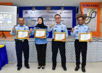 Empat UPT Lingkup Kemenkumham Sulsel Raih Penghargaan Kinerja Pelaksanaan Anggaran