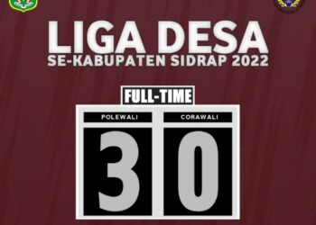 Serangan Polewali Tundukan Corawali, Tantang Allakkuang di Final Liga Desa Sidrap