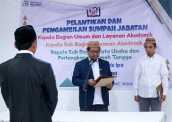 Rektor Lantik Empat Pejabat Baru IAIN Parepare