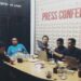 Wakil Ketua ACC Sulsel, Hamka dalam konferensi pers yang dilaksanakan oleh ACC Sulawesi, di kantor ACC Sulawesi, Jl AP Pettarani, Kompleks Pettarani Center Blok A/17, Rappocini, Makassar, Rabu (4/1/2023)