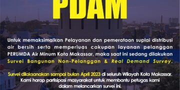 Maksimalkan Pelayanan dan Pemerataan Suplai Air Bersih, PDAM Makassar Lakukan Real Demand Survey