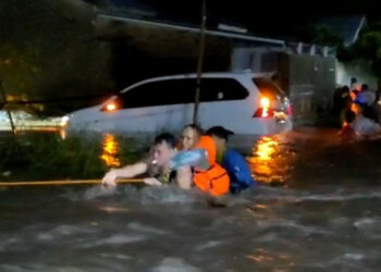 Hujan Deras Sejak Sore Hingga Malam, Parepare Kembali Banjir di Titik Ini