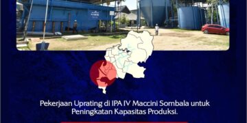PDAM Makassar Uprating di IPA IV Maccini Sombala, Imbau Masyarakat Tampung Air di Malam Hari