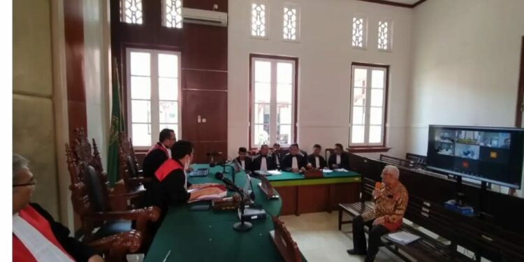 Sidang dugaan kasus suap anggota BPK Sulsel, di Kantor Pengadilan Negeri (PN) Makassar, Kamis (16/3/2023). (Dok. M Ikhsan/Herald)