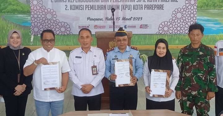 Terpenuhinya Dokumen Adminduk, Pemkot Parepare dan KPU Teken MoU Lapas Kelas II A