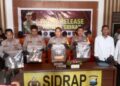 Dalam Waktu 6 Hari Polres Sidrap Tetapkan 24 Tersangka, Satu Kasus Dijerat PERDA