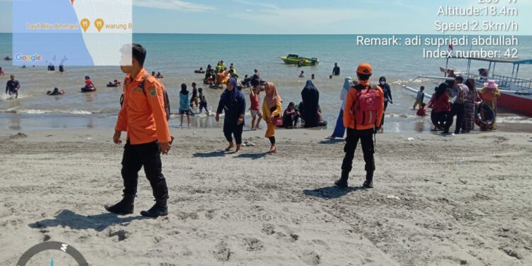 Tim Gabungan TNI-Polri, Tim Reaksi Cepat (TRC) BPBD dan Dinas Kesehatan bersiaga di seluruh lokasi wisata di kabupaten Pinrang