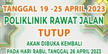 Cuti Bersama Idulfitri 1444 H, Poliklinik RSUD Andi Makkasau Tutup Sementara