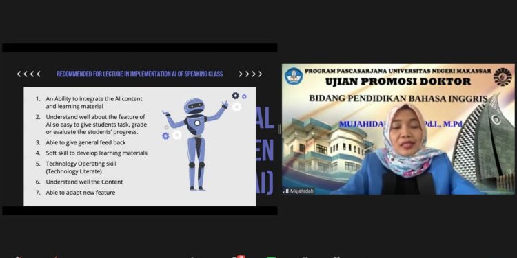 Dosen PBI IAIN Parepare Lulus Cumlaude Program Doktor, Ciptakan Model Pembelajaran Berbasis AI