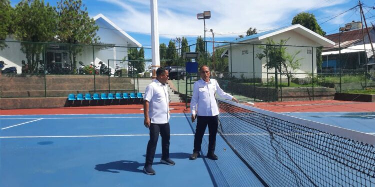 Pelti Apresiasi Direksi PAM Tirta Karajae Bangun Lapangan Tenis