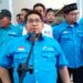 DPC Partai Gelombang Rakyat Indonesia (Gelora) Parepare mengajukan berkas Bakal Calon Anggota Legislatif (Bacaleg) sejumlah 25 orang ke Kantor KPU Parepare, Ahad, (14/5/2023).