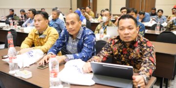 Dinas Komunikasi, Informatika, Statistik, dan Persandian (Diskominfo-SP) Provinsi Sulawesi Selatan menggelar Bimbingan Teknis (Bimtek) Digitalisasi Pemerintahan Daerah di Hotel Novotel Makassar, Kamis (8/6/2023)