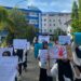 Unit Kegiatan Mahasiswa (UKM) Seni Budaya Talas Unismuh Makassar dengan menggelar parade protes terhadap isu kontroversi yang ada di kampus-kampus Sulsel, Sabtu (10/6/2023)