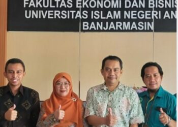 . Academic Sharing pertama dilakukan dengan FEBI UIN Antasari Banjarmasin di Banjarmasin pada Rabu (7/6/2023)