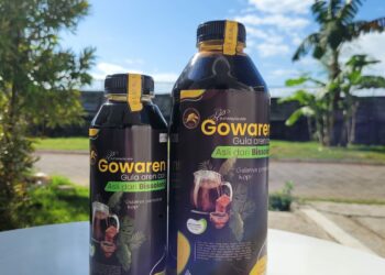 Produk gula aren milik Munawar yang dilabeli nama "Gowaren"
