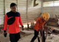 Badan Penanggulangan Bencana Daerah (BPBD) Kabupaten Pinrang melakukan pengecekan ke lokasi terdampak fenomena tanah bergerak di Dusun Ratte Poton, Desa Suppirang, Kecamatan Lembang, Kabupaten Pinrang.