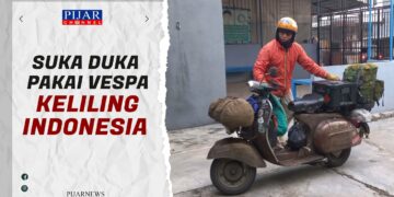 Ancha Kendarai Vespa dari Luwuk Banggai ke Titik Nol Indonesia