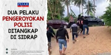 Dua Pelaku Pengeroyokan Polisi Ditangkap di Sidrap