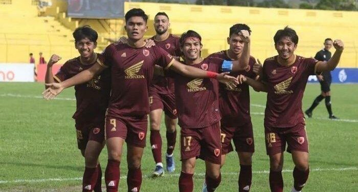Selebrasi Ramadhan Sananta saat mencetak gol untuk PSM Makassar di Liga 1 2022/2023. Prediksi susunan Pemain PSM Makassar vs Persis Solo nama Ramadhan Sananta akan absen pada pekan 10 Liga 1 2023/2024, hari ini, Senin (28/8/2023).