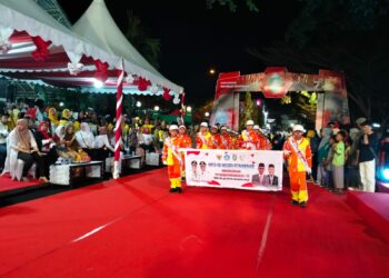 Tahun ini semarak perayaan hari ulang tahun (HUT) republik Indonesia ke-78 Pemerintah Kota Parepare kembali dilaksanakan malam hari, Sabtu (12/8/2023)