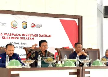 Tim Satgas Waspada Investasi (SWI) menyelenggarakan sosialisasi kepada masyarakat di Pinrang untuk mewaspadai penipuan berkedok investasi, Selasa (22/8/2023)