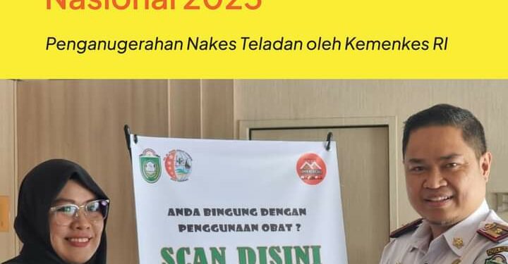 Amalia Syamsualam, nakes asal Rumah Sakit dr Hasri Ainun Habibie (HAH) Parepare, yang mendapatkan penghargaan pada Pemilihan Tenaga Kesehatan Teladan 2023 dalam Bidang Kefarmasian dari Kementerian Kesehatan Republik Indonesia (RI)