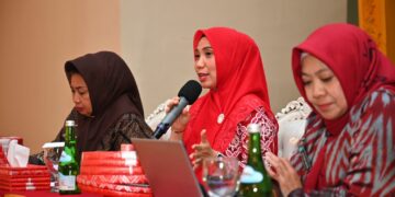 -- Penjabat (Pj) Ketua TP PKK Provinsi Sulawesi Selatan (Sulsel) Sofha Marwah Bahtiar melakukan silaturahmi dengan Pengurus PKK Sulsel, di Gedung Balai Kartini, Kamis (7/9/2023)