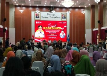 Rakor G2MP berlangsung Baruga Karaeng Pattingalloang, Jalan Sungai Tangka, Kelurahan Sawerigading, Kecamatan Ujung Pandang, Kota Makassar, Kamis (28/9/2023) malam