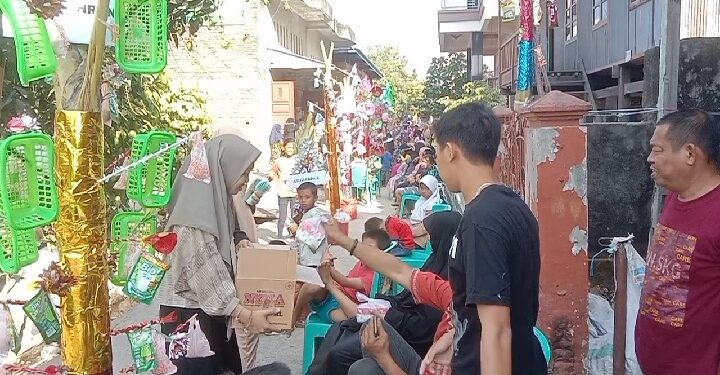 Maulid Nabi di Maritengae, 6000 Telur Hiasi Lorong di Jalan Domba
