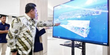 Kunjungan Pj Gubernur Sulsel Bahtiar Baharuddin ke Kantor Pelindo Regional IV Makassar, Kamis (12/10/2023)