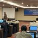 Wakil Ketua Umum AMSI, Upi Asmaradhana memberi sambutan pada pembukaan pelatihan Cek Fakta AMSI di Claro Hotel, Selasa (14/11/2023)