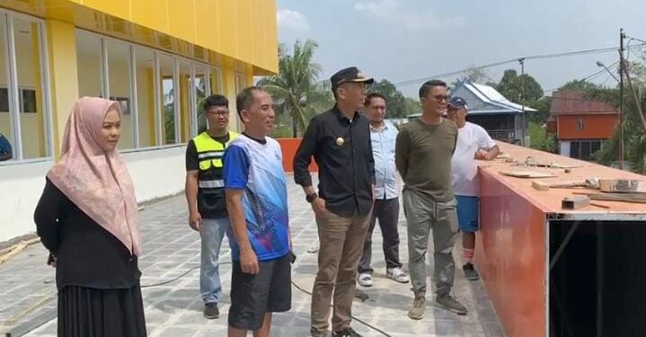 Gedung pusat Penyakit Infeksi RSUD Andi Makkasau Hampir Rampung