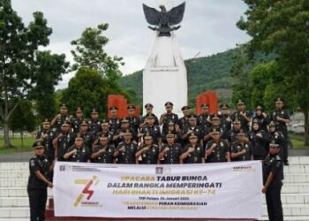 Peringati Hari Bhakti, Imigrasi Parepare Tabur Bunga di Taman Makam Pahlawan