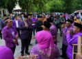 Pj Gubernur Sulsel, Bahtiar Baharuddin mendapat sambutan hangat saat menghadiri HUT Kabupaten Enrekang, Senin, (19/2/2024). (Foto: Humas Pemprov Sulsel)