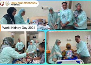 RSUD Andi Makkasau Parepare Berbagi Souvenir Peringati World Kidney Day
