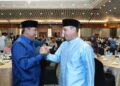 Pj Gubernur Sulsel, Bahtiar Baharuddin buka puasa bersama dengan masyarakat asal Sulawesi Selatan di Hotel Grand Sahid Jaya di Jakarta, Senin, (1/4/ 2023). (Foto: Humas Pemprov Sulsel)